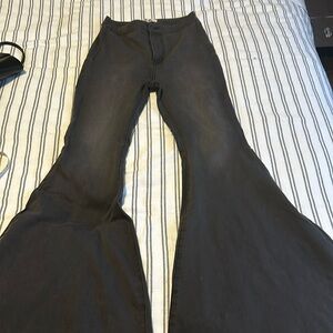 Ash Black Super Flare Jeans